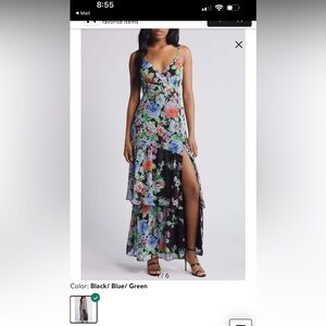 Nordstrom Lulus Tiered Ruffle Maxi Dress